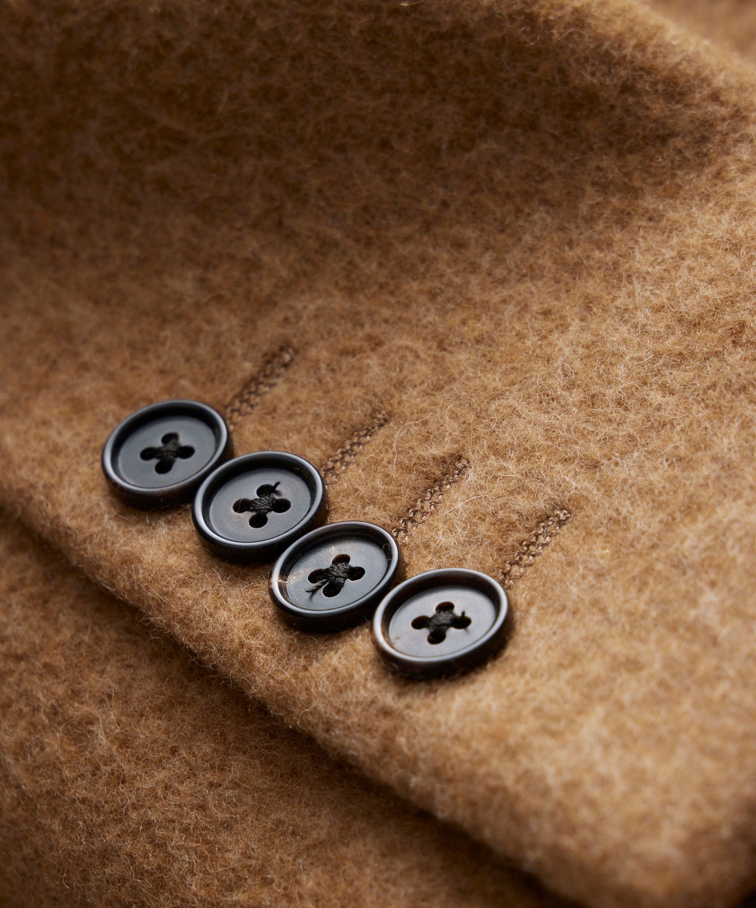 Italian Wool Peak Lapel Topcoat