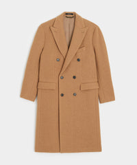 Italian Wool Peak Lapel Topcoat