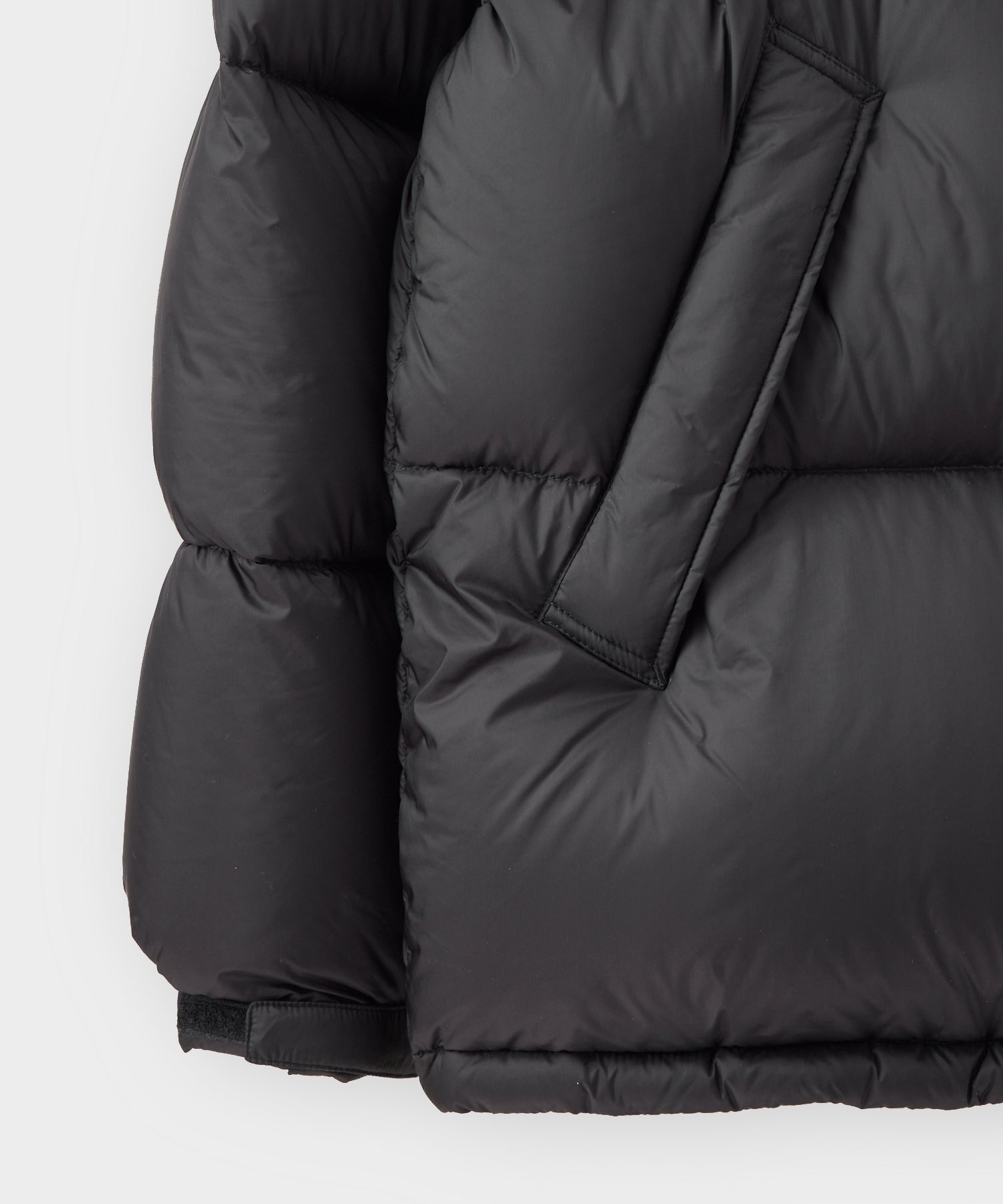 Italian Short Tech Down Parka in Black