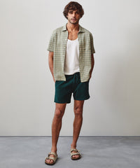 5" Corduroy Weekend Short in Botanical Green