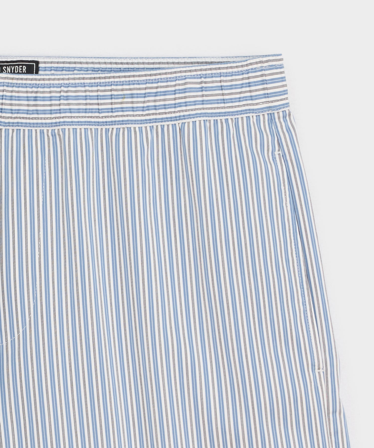 5" Striped Poplin Short