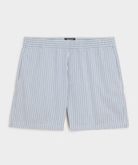 5" Striped Poplin Short