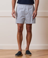 5" Striped Poplin Short