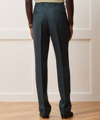 Straight Fit Linen Tab Trouser