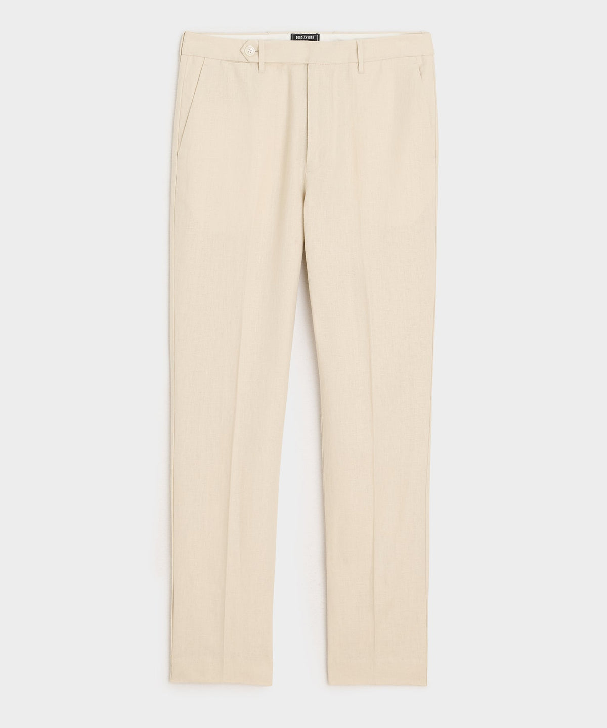 Straight Fit Linen Tab Trouser