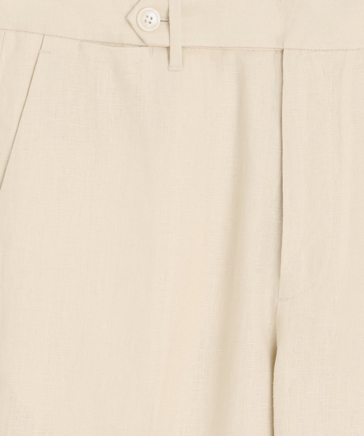 Straight Fit Linen Tab Trouser