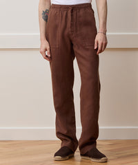 Straight Fit Linen Beach Pant