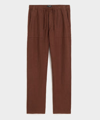 Straight Fit Linen Beach Pant