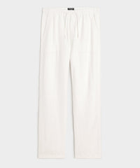 Straight Fit Linen Beach Pant