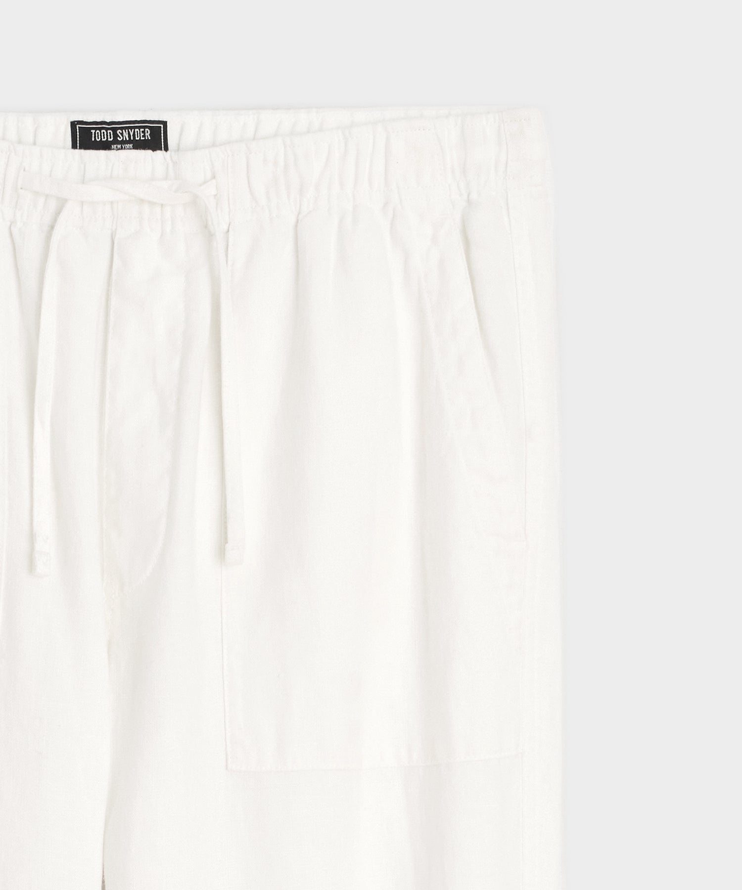 Straight Fit Linen Beach Pant