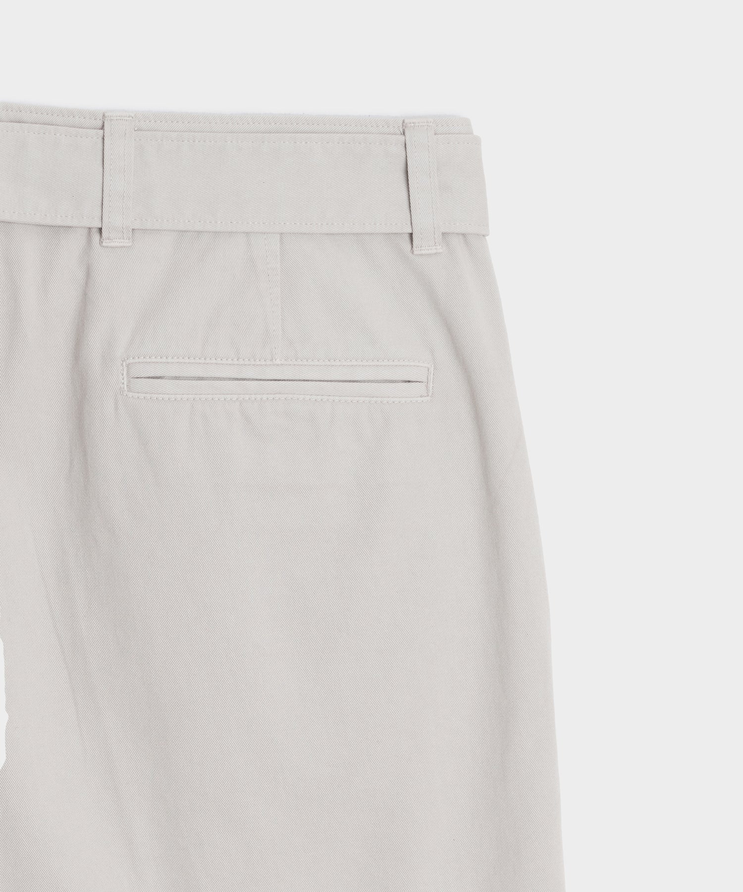 8" Cotton Self-Belt Short