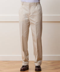 Straight Fit Italian Wool-Cotton Modern Trouser