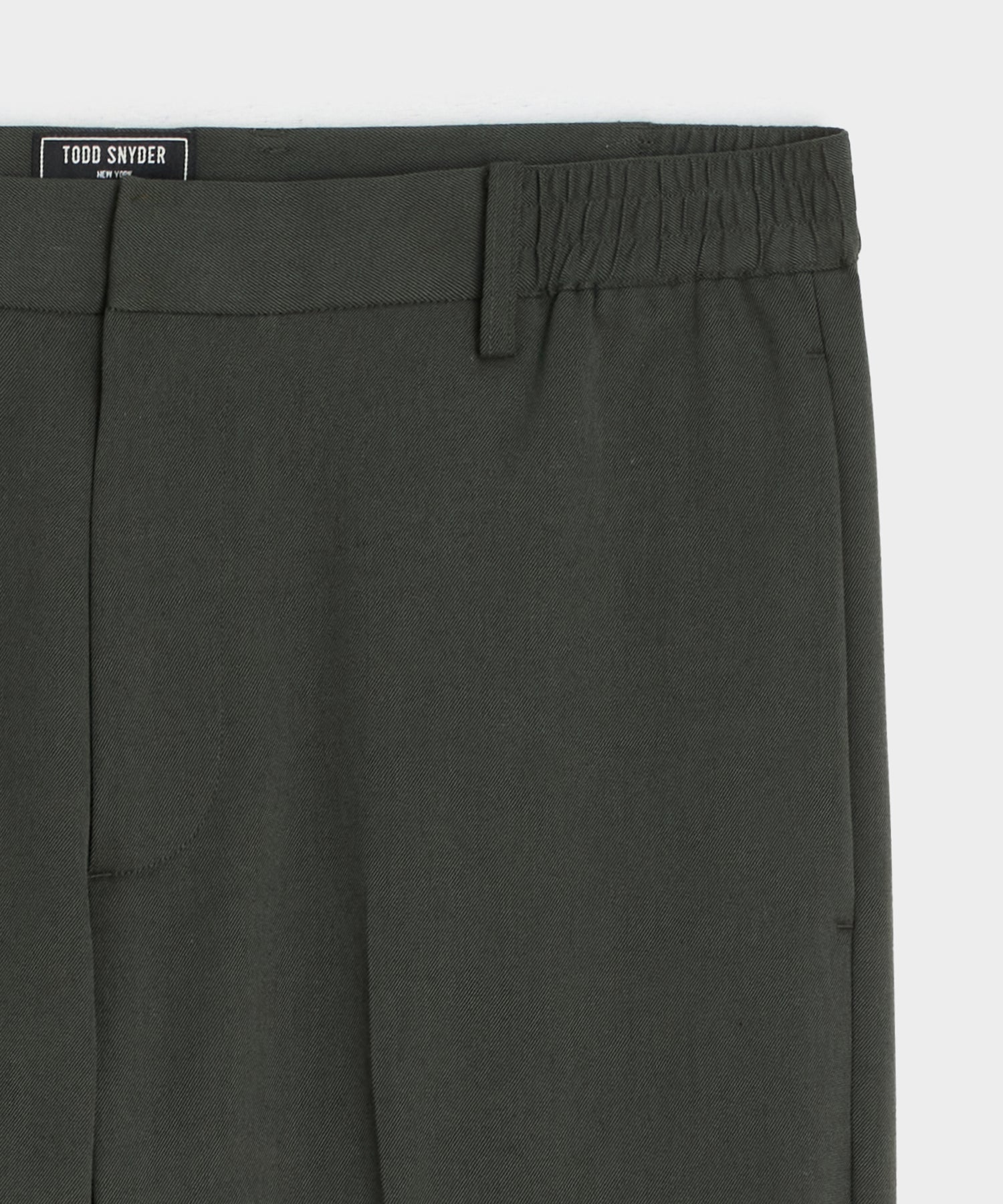 Straight Fit Italian Wool-Cotton Modern Trouser