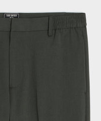 Straight Fit Italian Wool-Cotton Modern Trouser