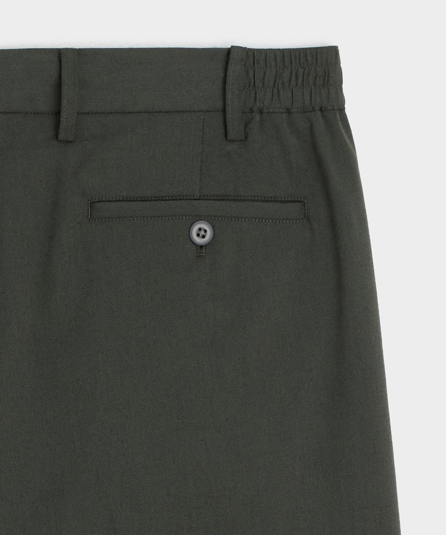 Straight Fit Italian Wool-Cotton Modern Trouser