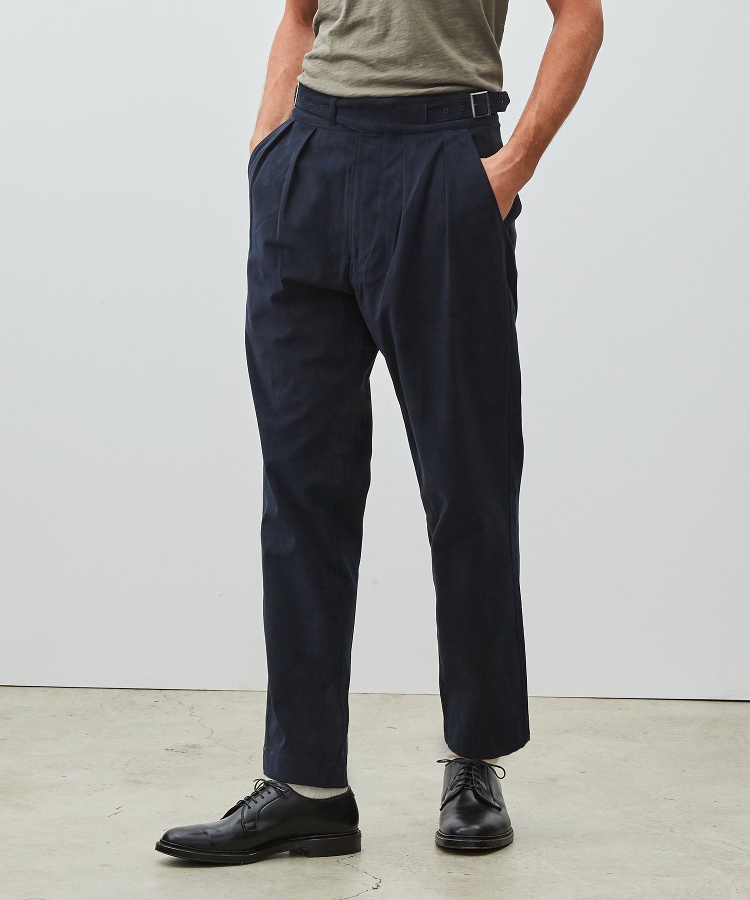 Italian Gurkha Trouser in Navy