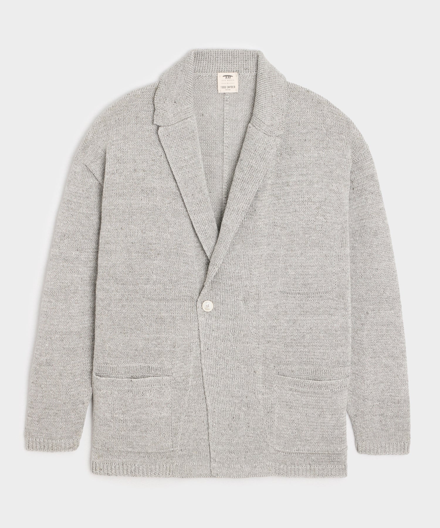 Inis Meáin Relax Jacket in Silver Marl