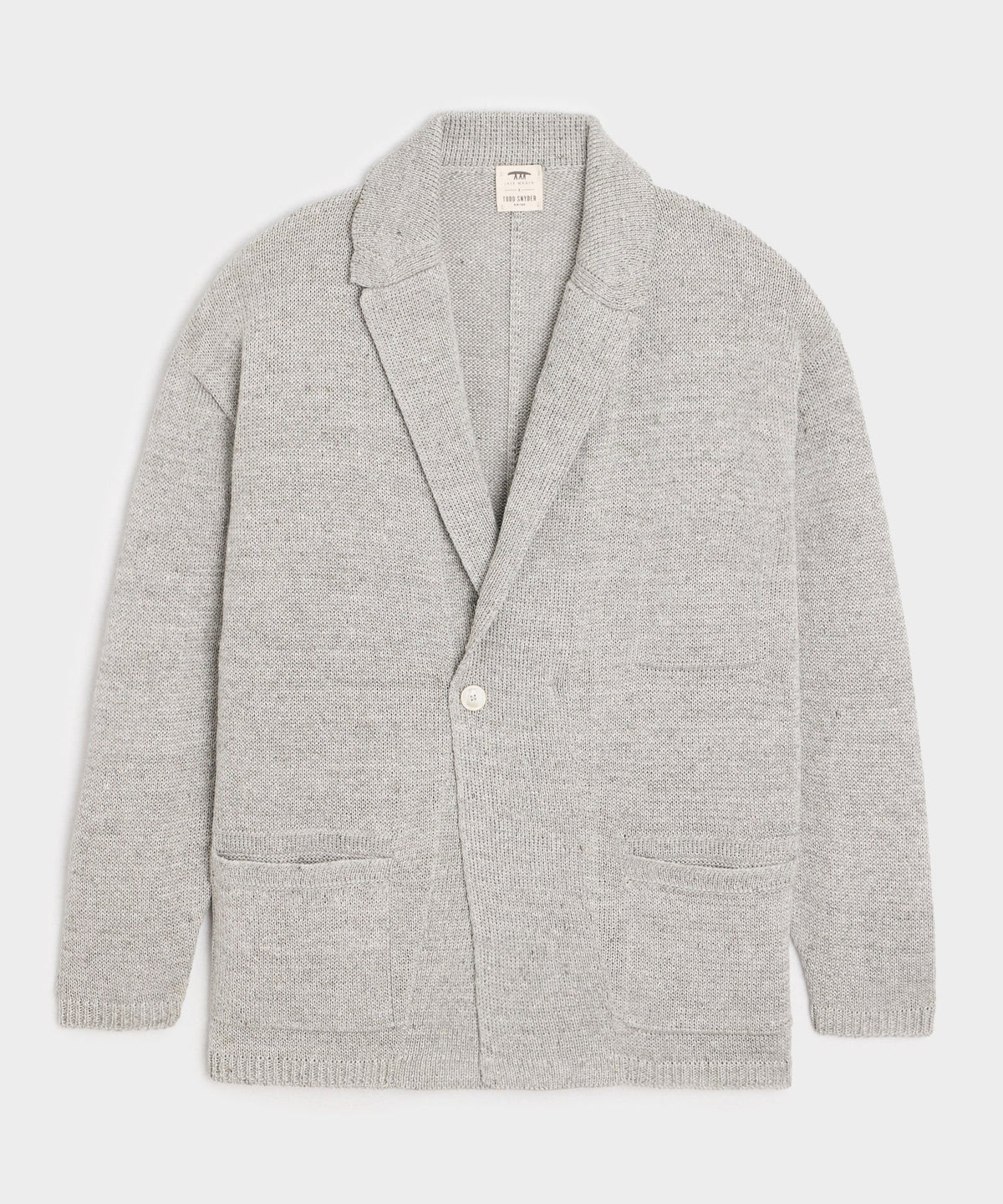 Inis Meáin Relax Jacket in Silver Marl
