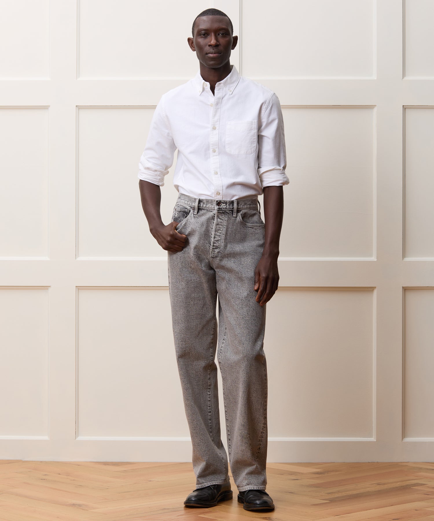 Japanese Selvedge Oxford Button-Down Collar Shirt