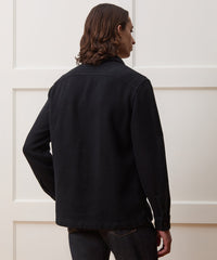 Linen-Cotton Textured Shirt Jacket