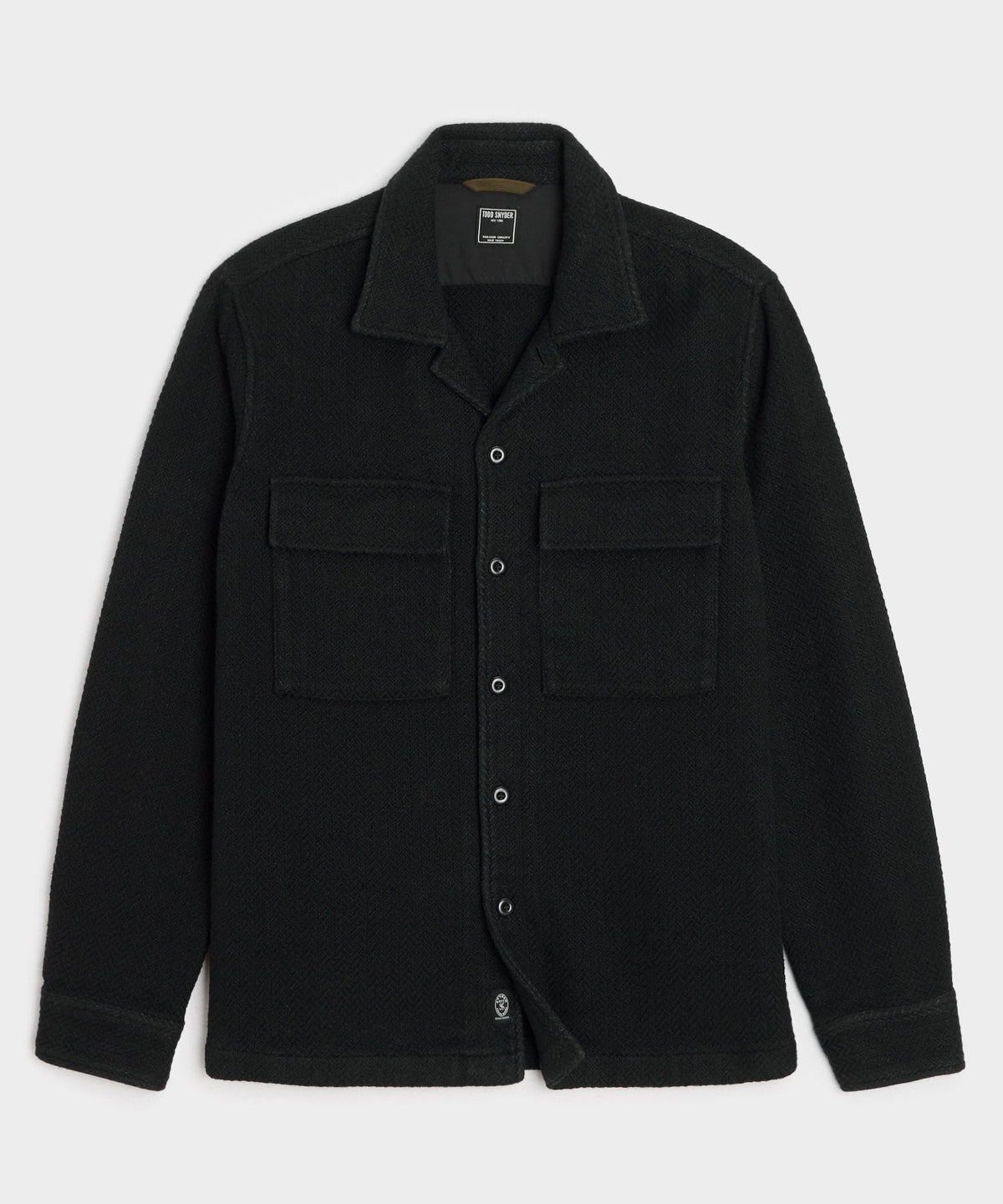 Linen-Cotton Textured Shirt Jacket
