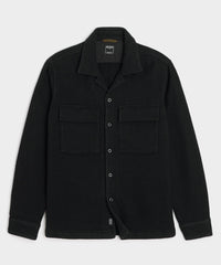Linen-Cotton Textured Shirt Jacket