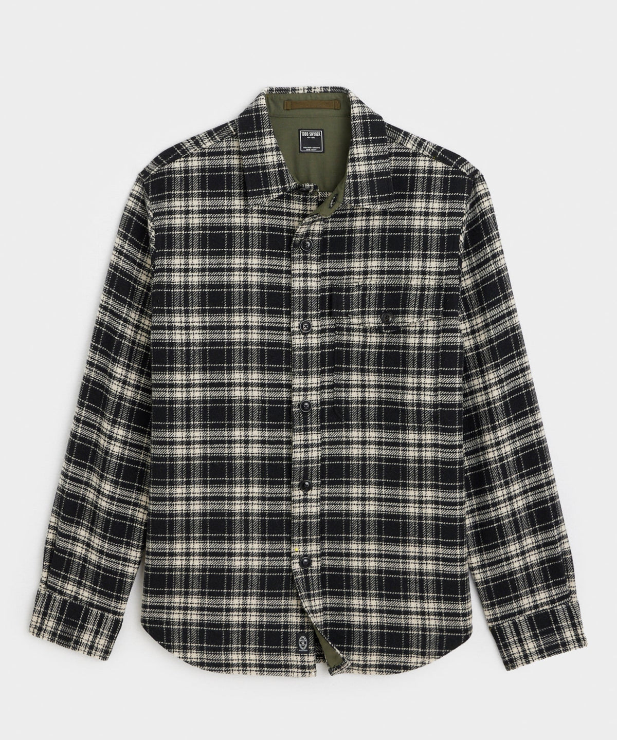 Wool Plaid Utility Shirt Jacket