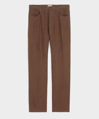 Straight Fit 5-Pocket Linen Pant