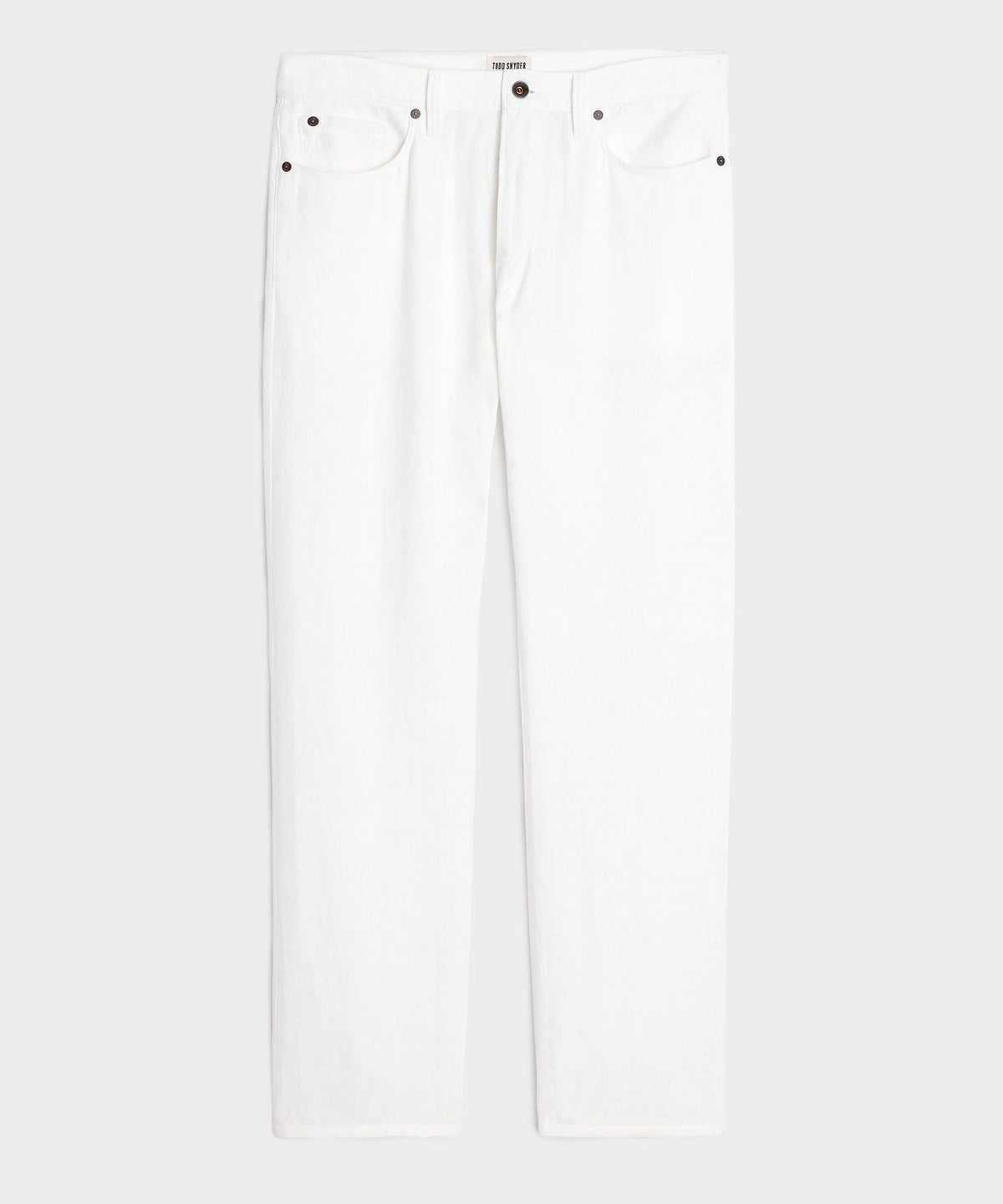 Straight Fit 5-Pocket Linen Pant