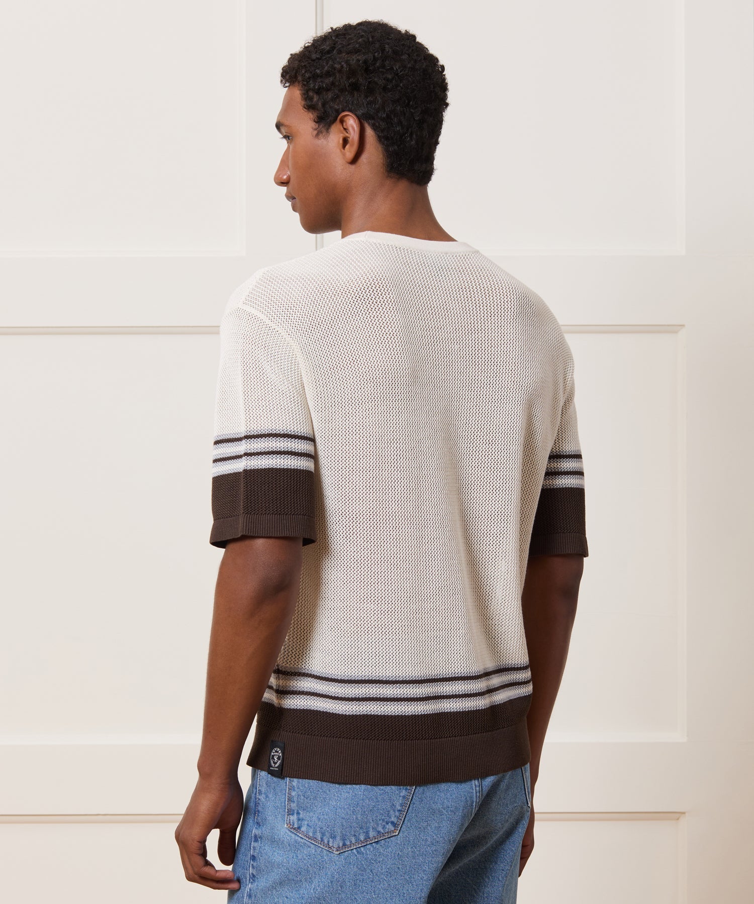 Silk-Cotton Mesh Tee