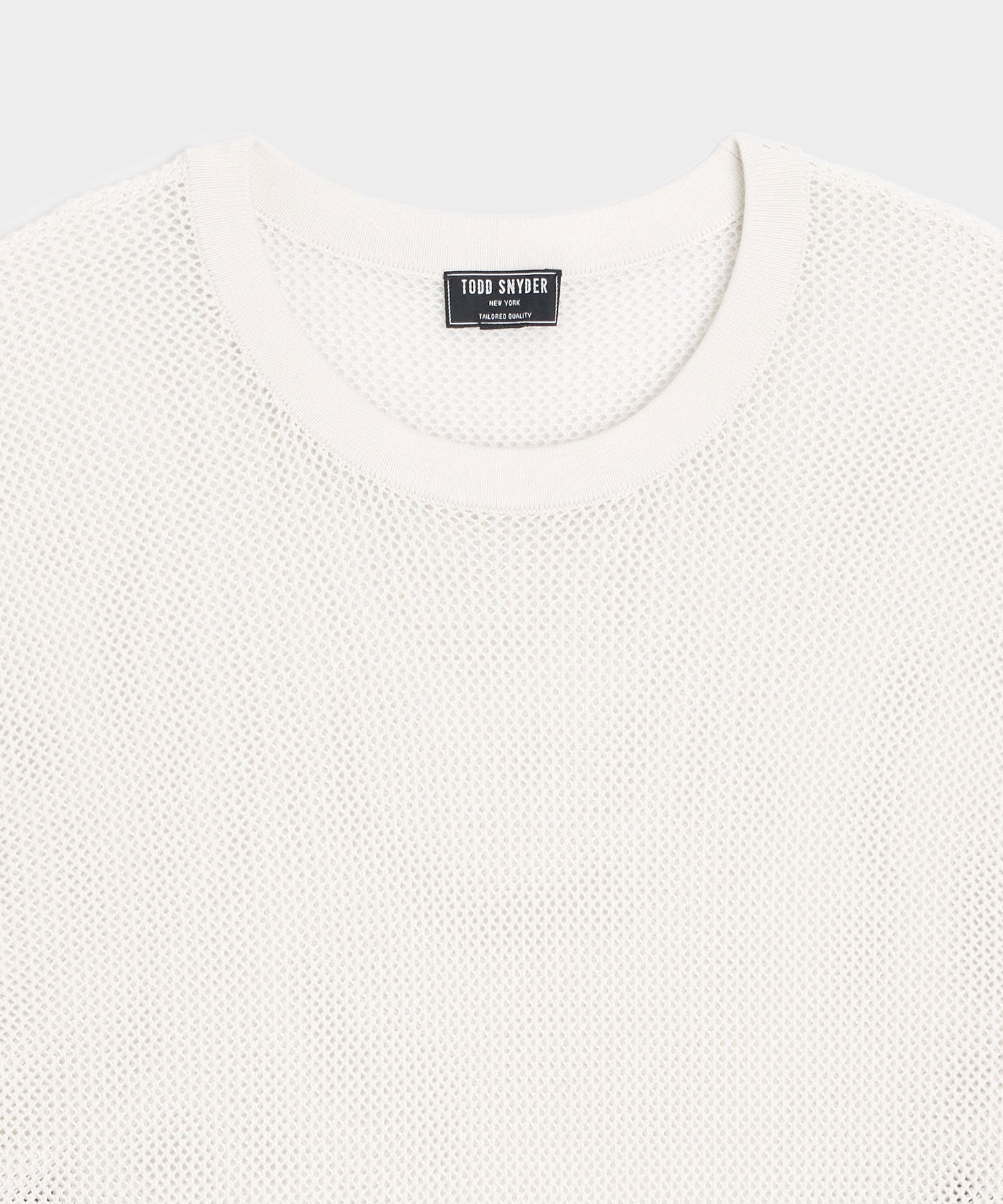 Silk-Cotton Mesh Tee