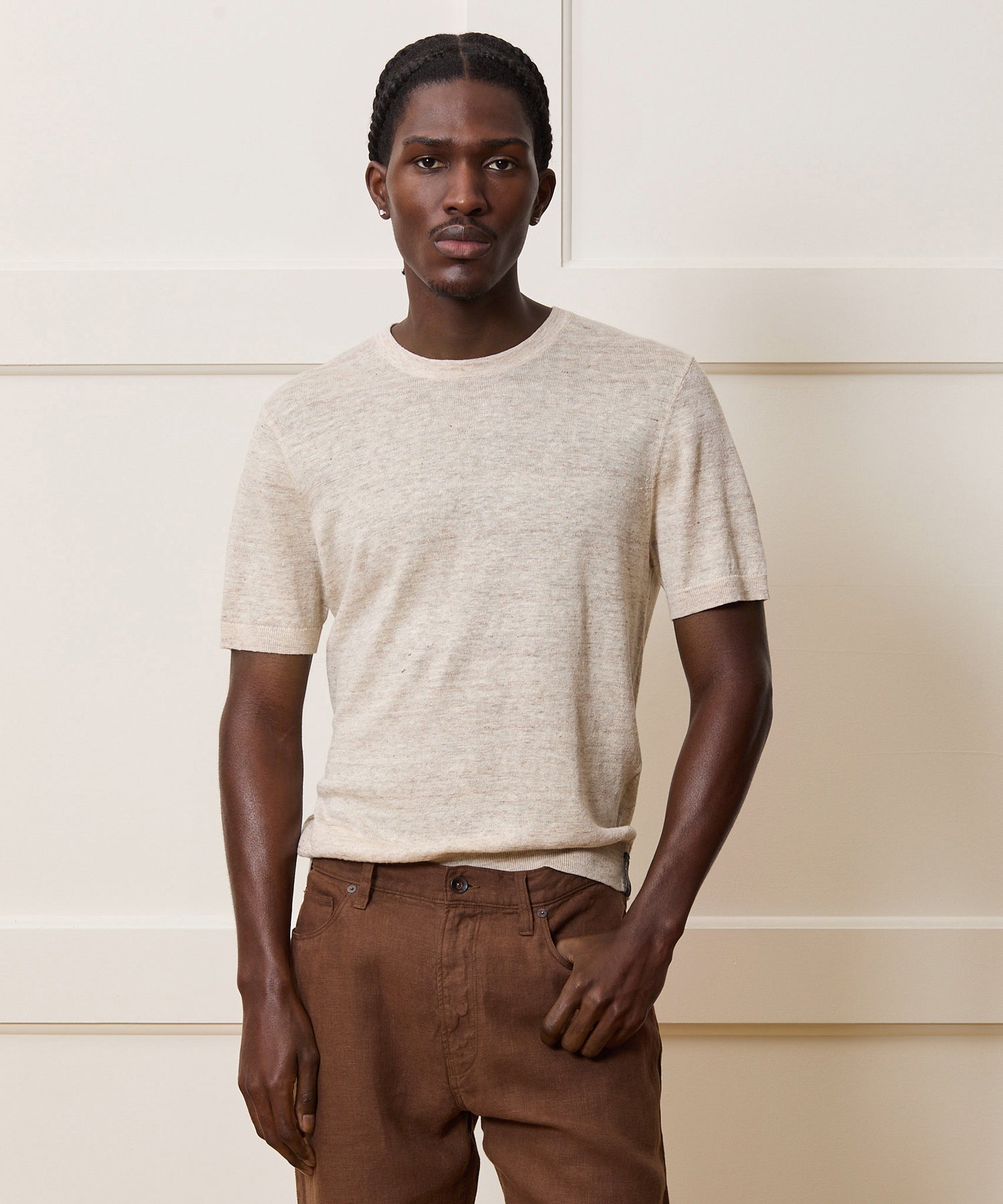 Relaxed Linen Sweater Tee