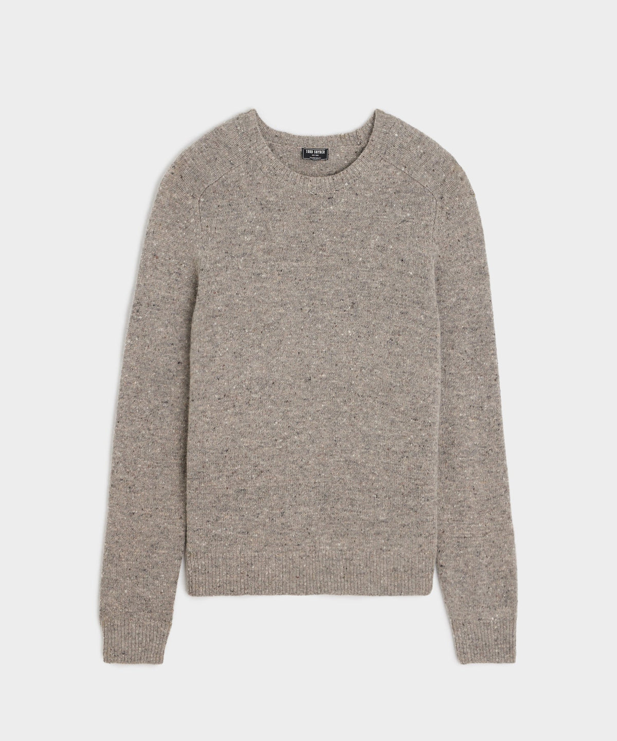 Donegal Crewneck Sweater in Stone Grey