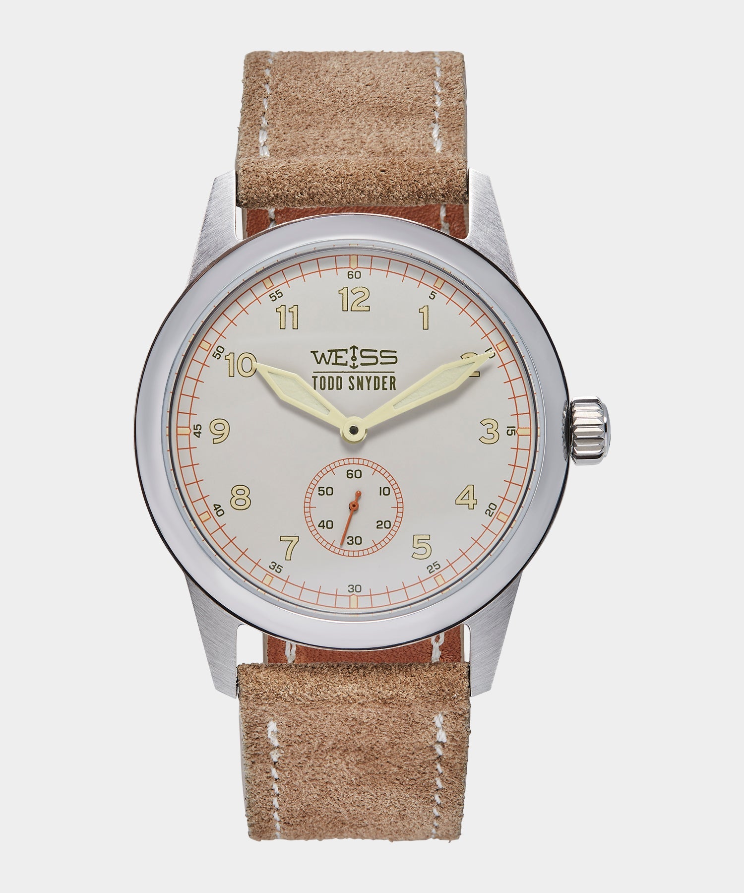 Todd Snyder x Weiss Watch Company 38MM Standard Issue Watch in Sand Storm