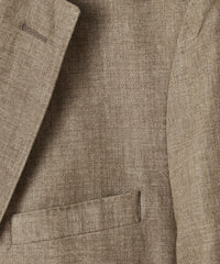 Italian Linen Sutton Jacket in Safari Tan