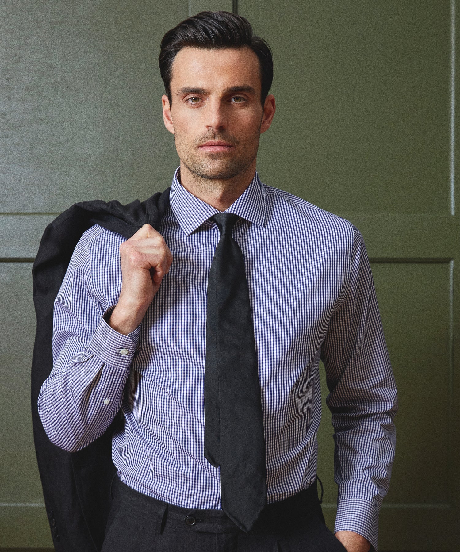 Italian Solid Tie in Black