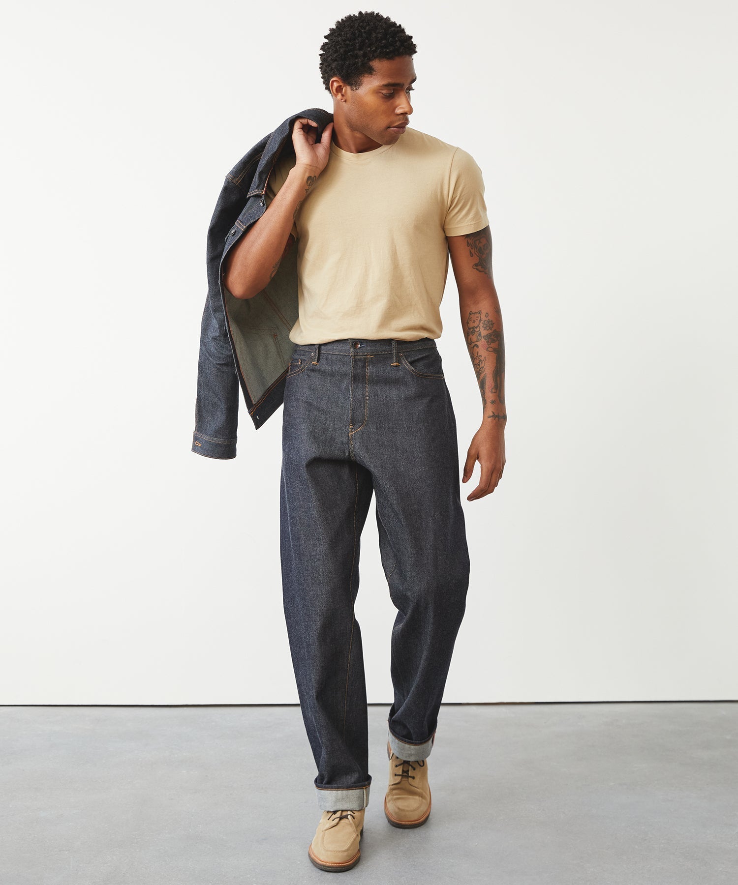Made in USA Relaxed Selvedge Jean in Indigo