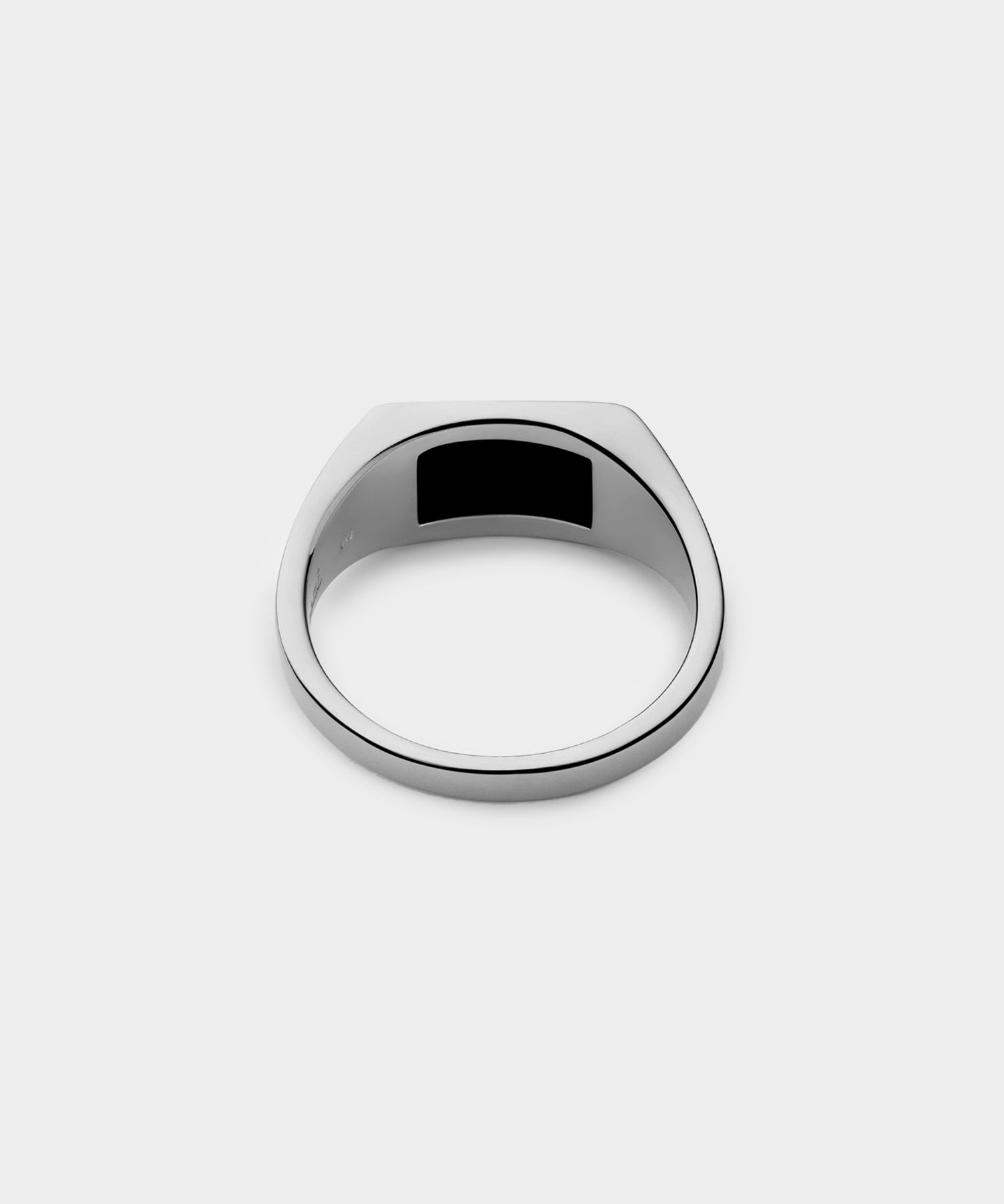 Miansai Sterling Silver Lennox Onyx Ring