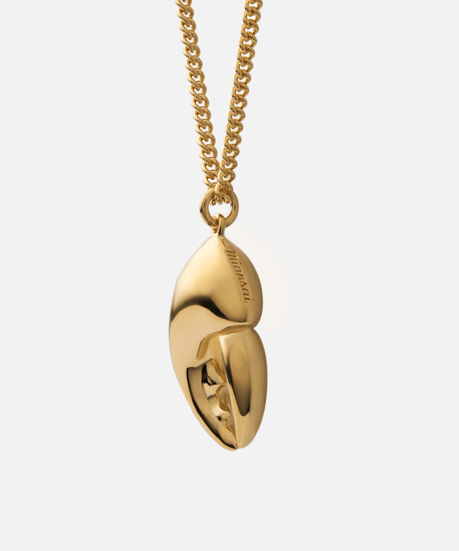 Miansai Lobster Claw Pendant Necklace in Gold