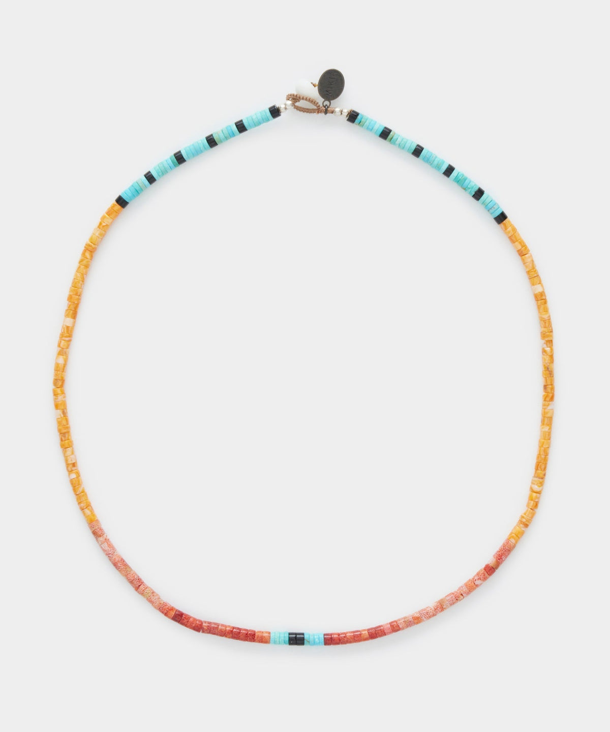 Mikia Heishi Beans Oyster Coral Turquoise