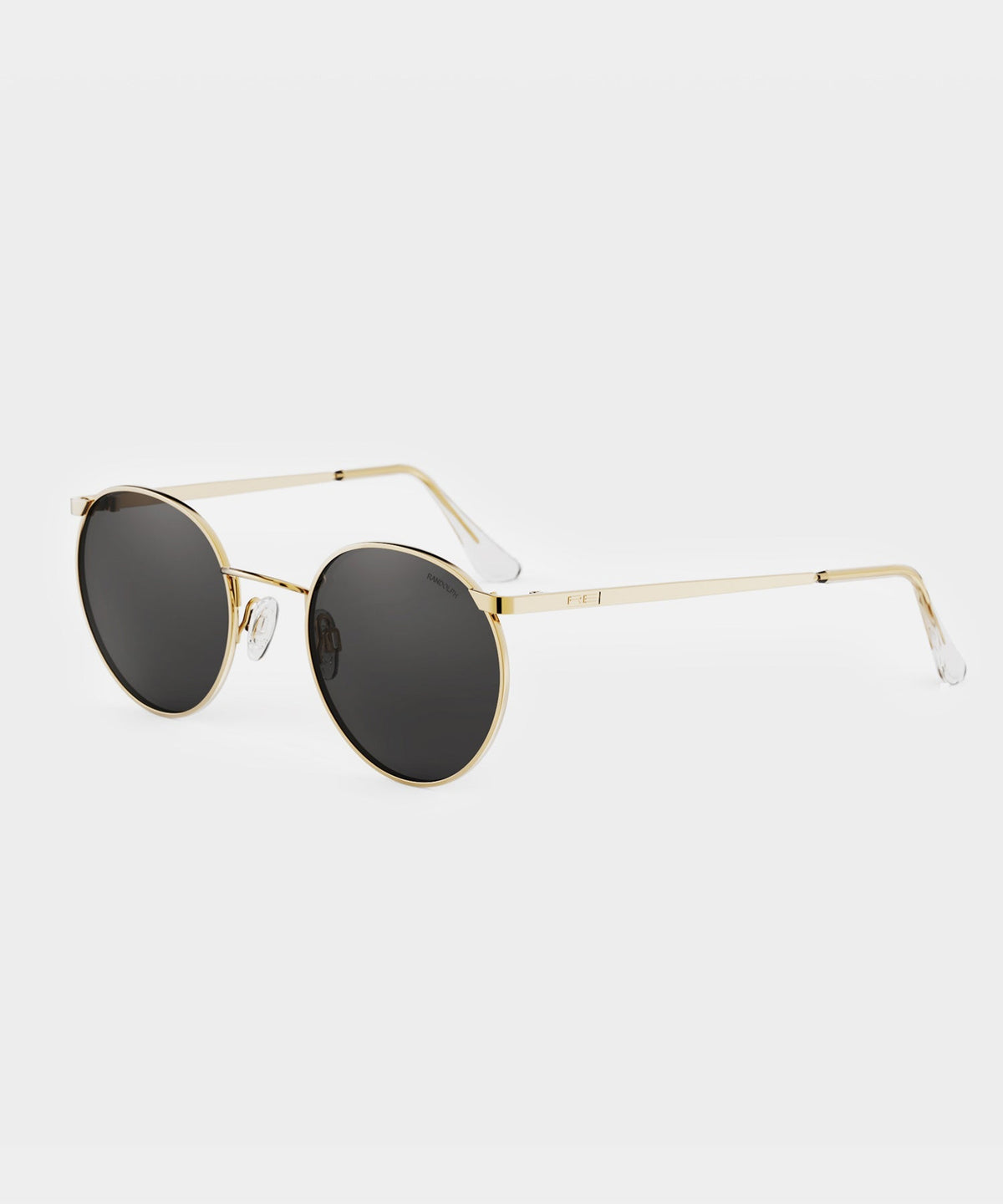 Randolph Skytec Glass Polarized Sunglasses in American Grey & 23k Gold