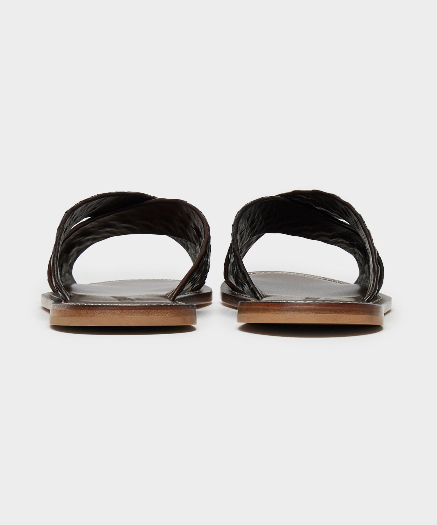 Tuscan Leather Woven Crisscross Sandal