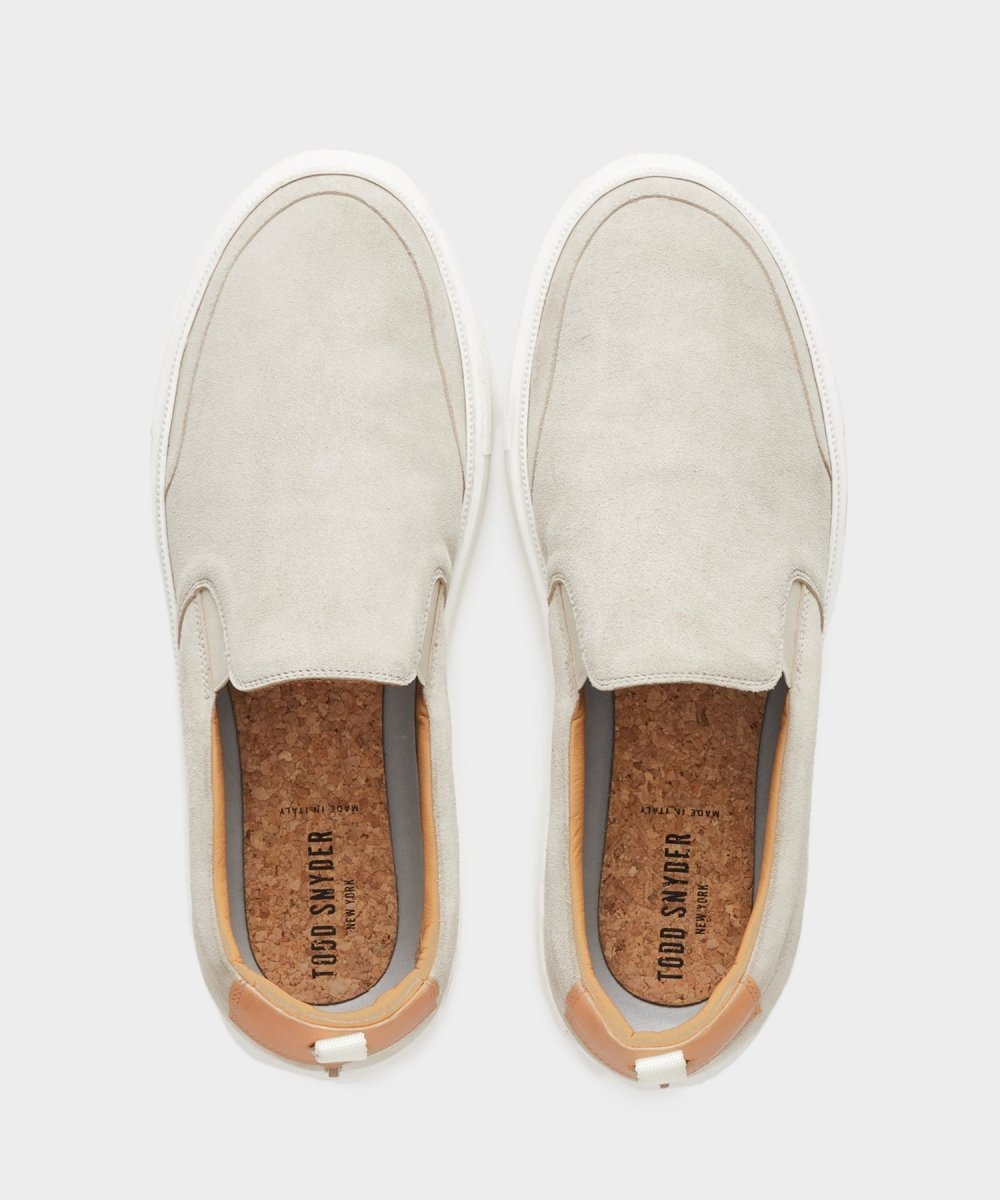 Tuscan Slip-On Sneaker in Stone