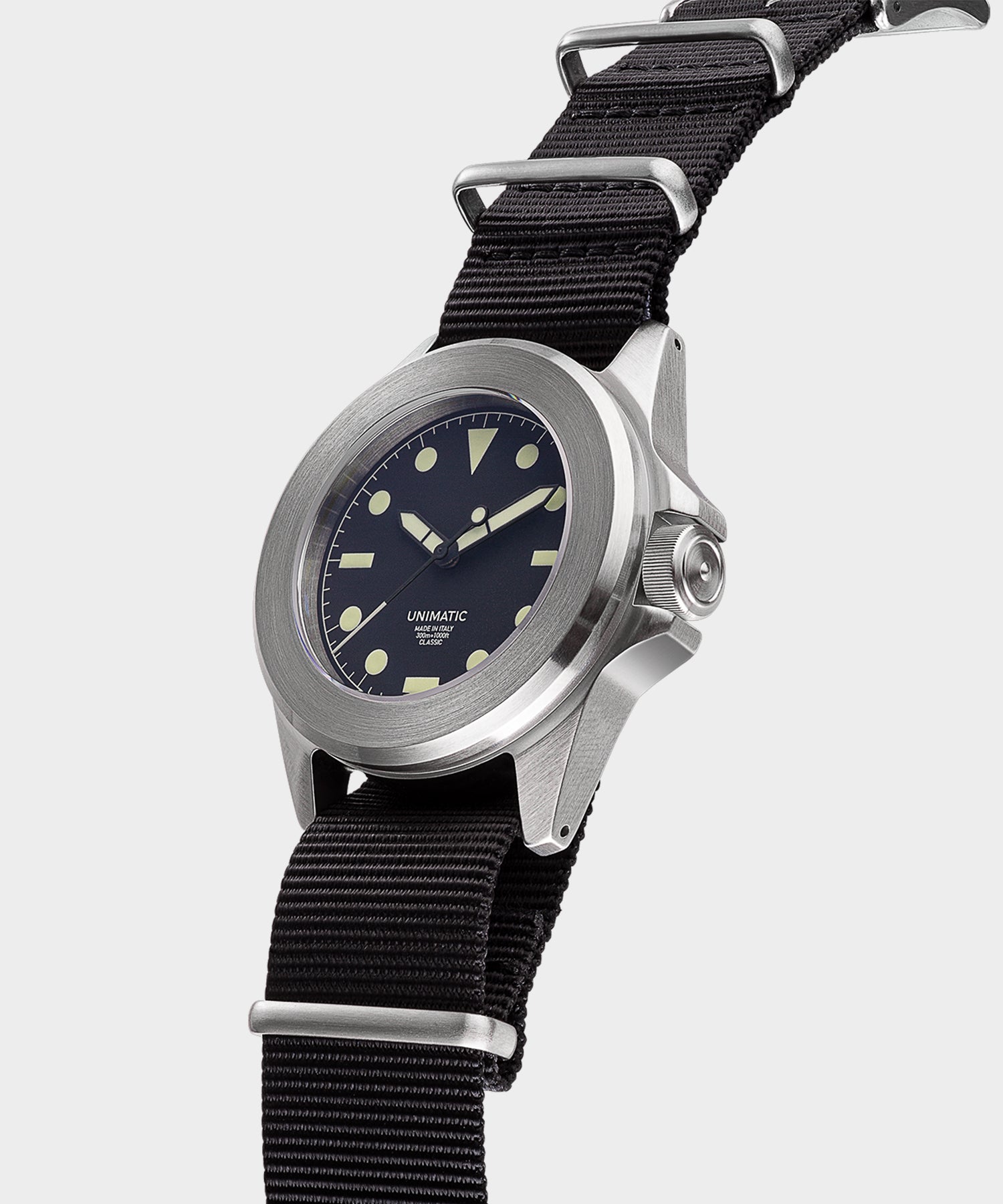 Unimatic U4 Classic Military Watch in black